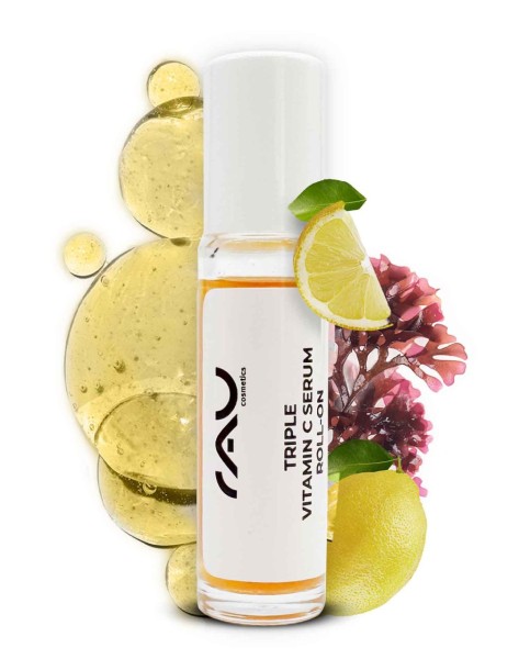 RAU Triple Vitamin C Serum roll-on - 10 ml - concentraat met drie verschillende vitamine C-zuren